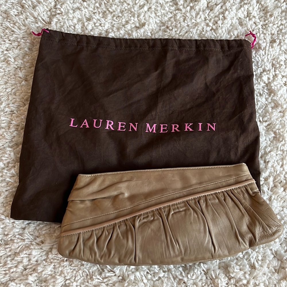 Lauren Merkin leather clutch